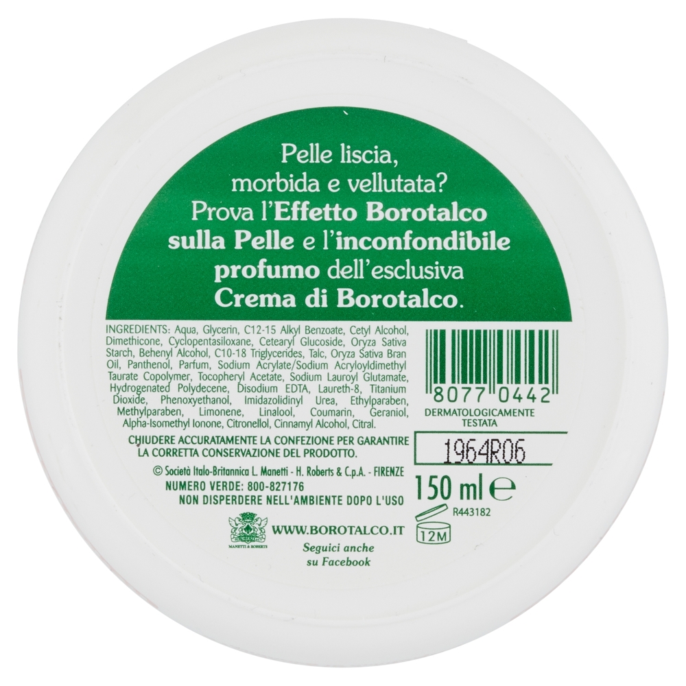 Borotalco Crema vellutante 150 ml